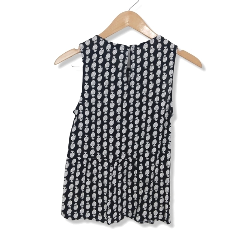 Madewell Ruffle Tank Top In Bloomstamp - Picture 9 of 9